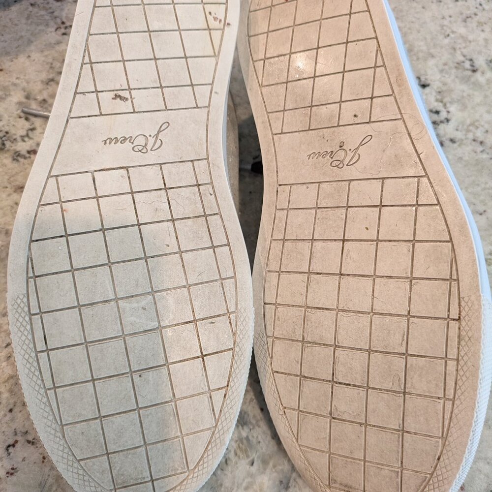 J.Crew Saturday Silver Metallic Suede women's sneaker. - Picture 4 of 6